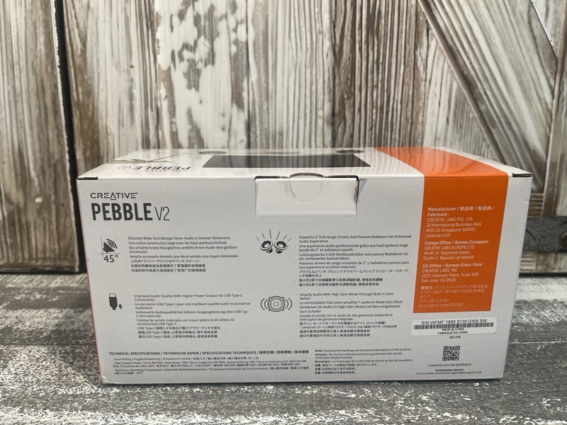 Creative - Desk Top - Pebble V2 2.0 Speaker System - 8 W RMS - Black New gallery