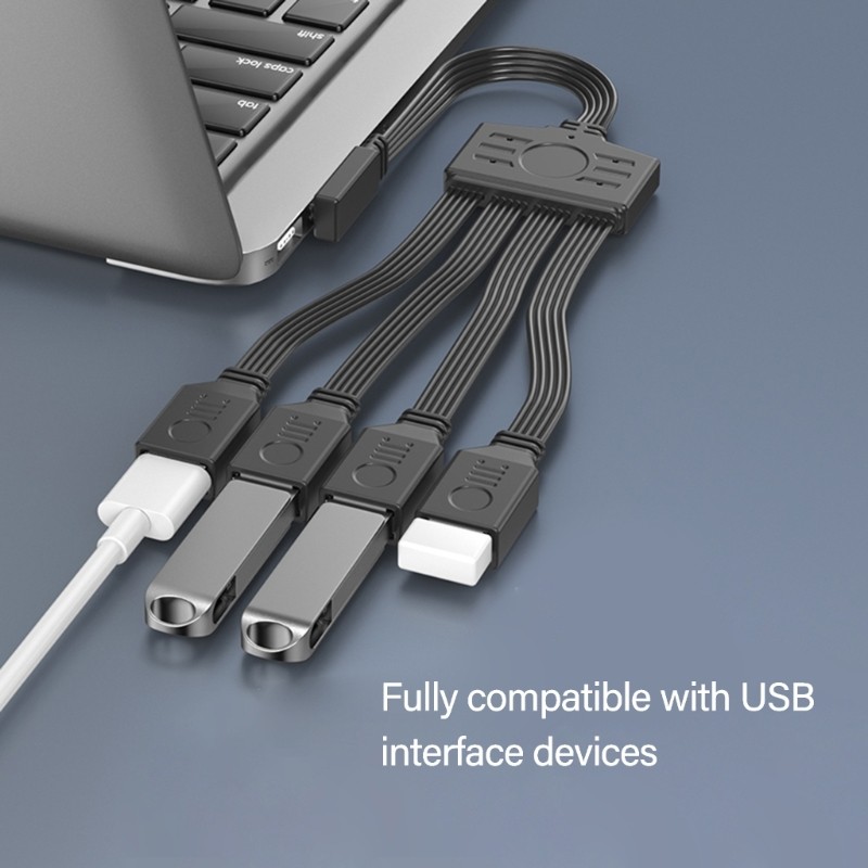 USB C To 4 USB2.0 Splitter Cable For Charging And Data Transfer Compatibles gallery