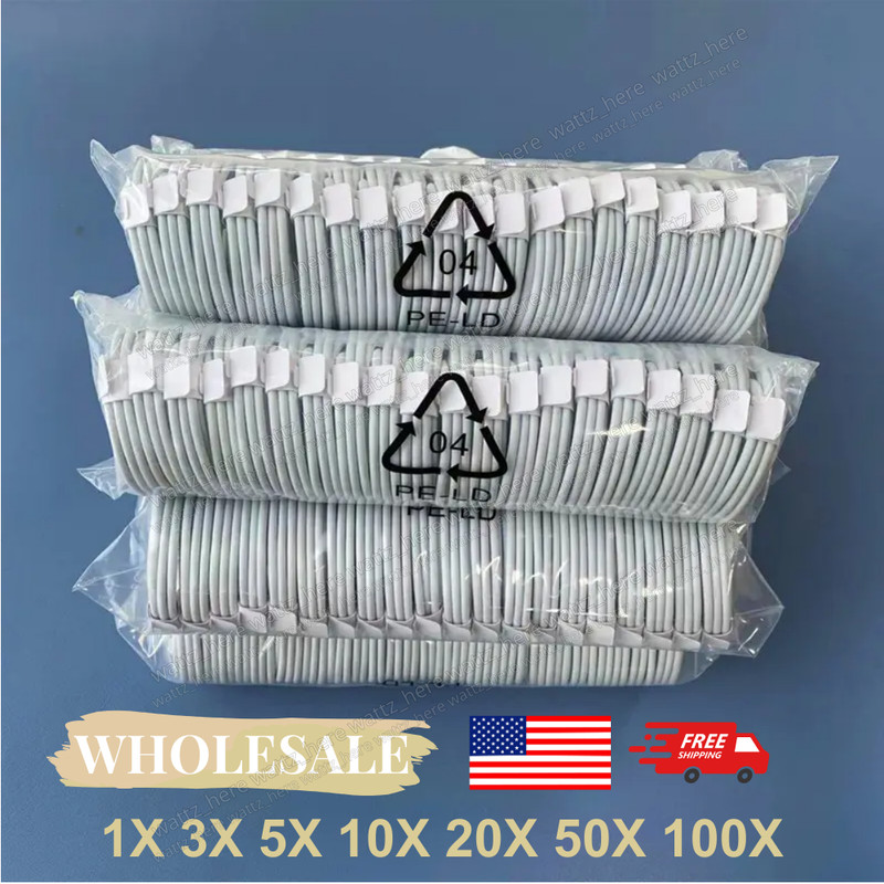 Bulk Lot USB-C to USB-C Fast Cable Charger Type C Cord For iPhone 15/15Pro/15Max
