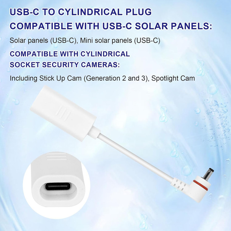 2Pcs Barrel Plug to USB-C Adapters & 2Pcs USB-C to Barrel Plug Adapters, Outdoor gallery