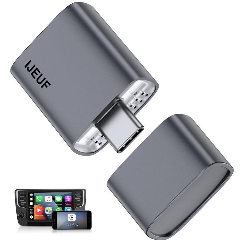 Wireless CarPlay Adapter for Apple iPhone 2025 Upgrade, Converts Factory Wire…