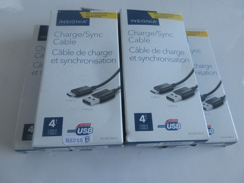Lot of 5 Insignia 4ft. USB C Charge/Sync Cable NS-MCAB4-C gallery