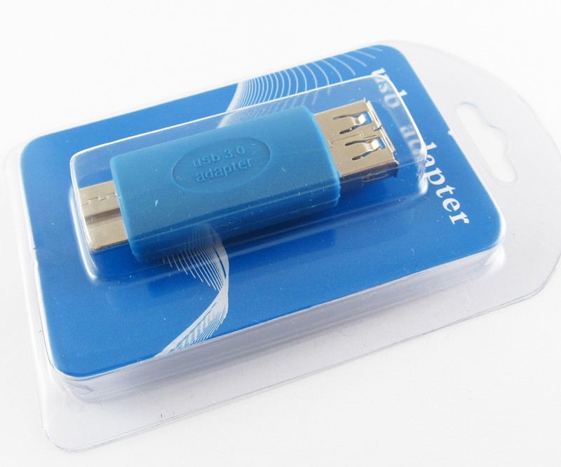 1pc Blue USB 3.0 Type A Female to 3.0 Micro B Male OTG Converter Adapter