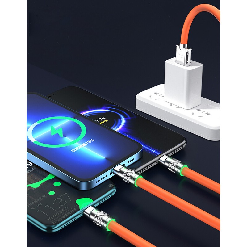 Fit iPhone Type C Micro USB 3 in 1 Fast Charging Cable Cell Phone Charger Cord gallery