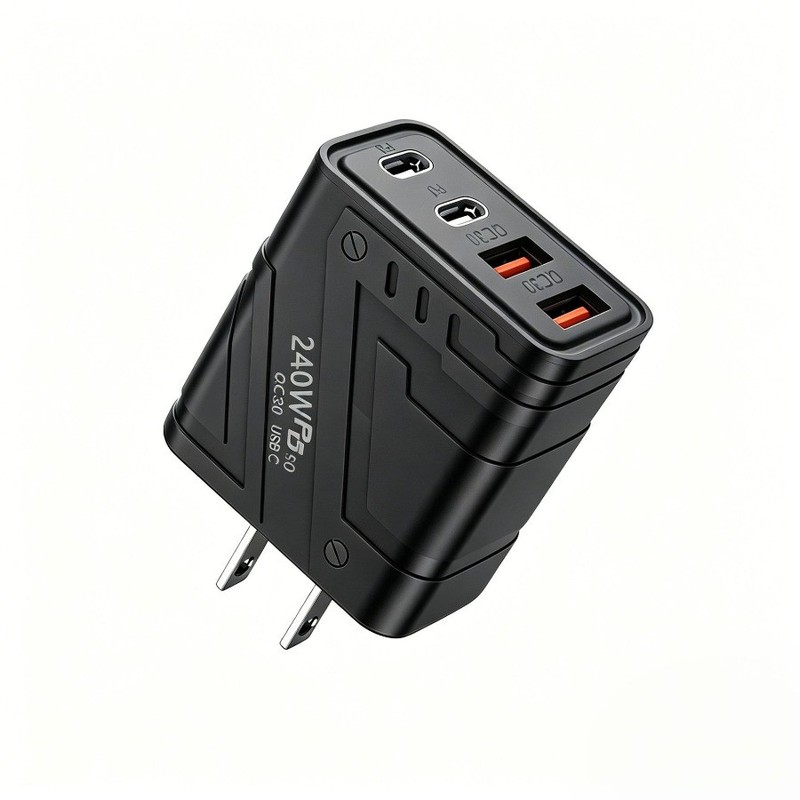 240W 4-Port USB C Fast Wall Charger Block ,PD 60W Cable For All Cell Phone iPad gallery