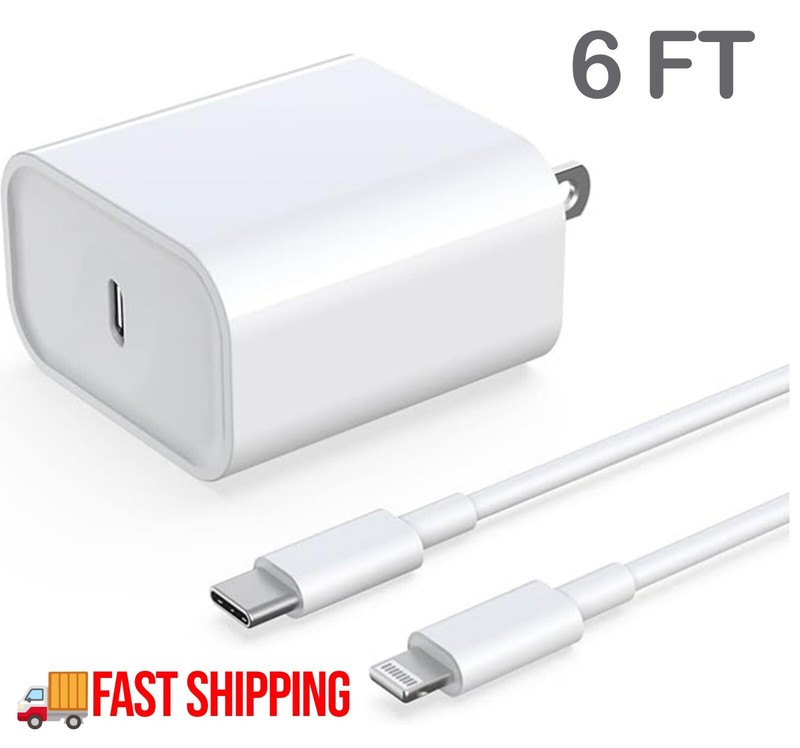 NEW 6ft20W USB-C Fast iPhone Charger Power Adapter Cable For iPhone 14/13/12/11 gallery