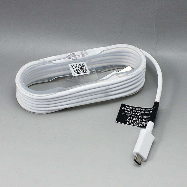 Wholesale Lot of 120 OEM Samsung microUSB Data Cable ECB-DU4AWE w/Plastic Wrap gallery