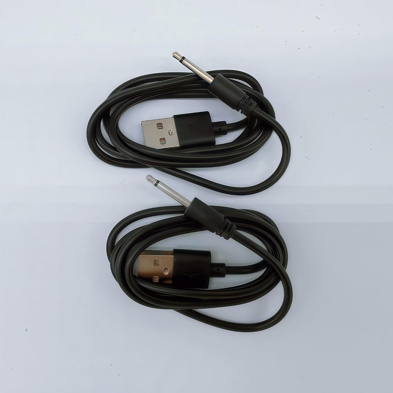 2 Pack 2.7Ft Cable Length Replacement DC Charging Cable ，USB to DC 2.5Mm
