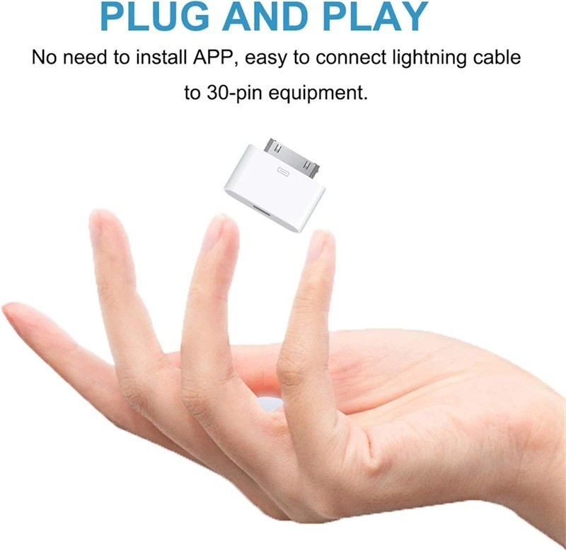 30-Pin To USB C Adapter Charging Data SyncConverter for IPhone 4 4S 3GS IPad 3 2 gallery