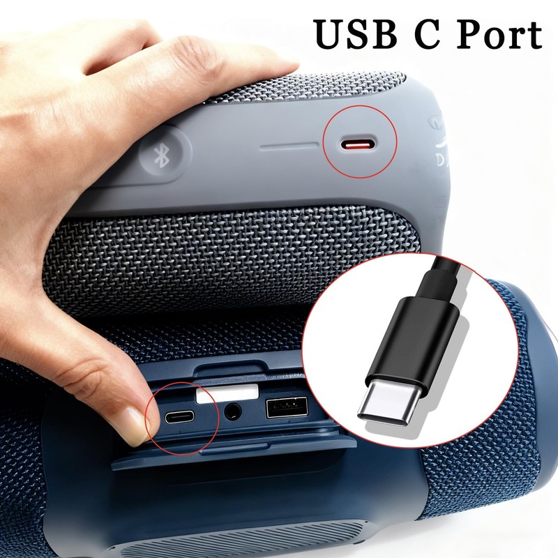 5V Charger with JBL Flip 7, 5, 6, Charge 4, 5, 6, Pulse 4, 5 Bluetooth Earpho... gallery