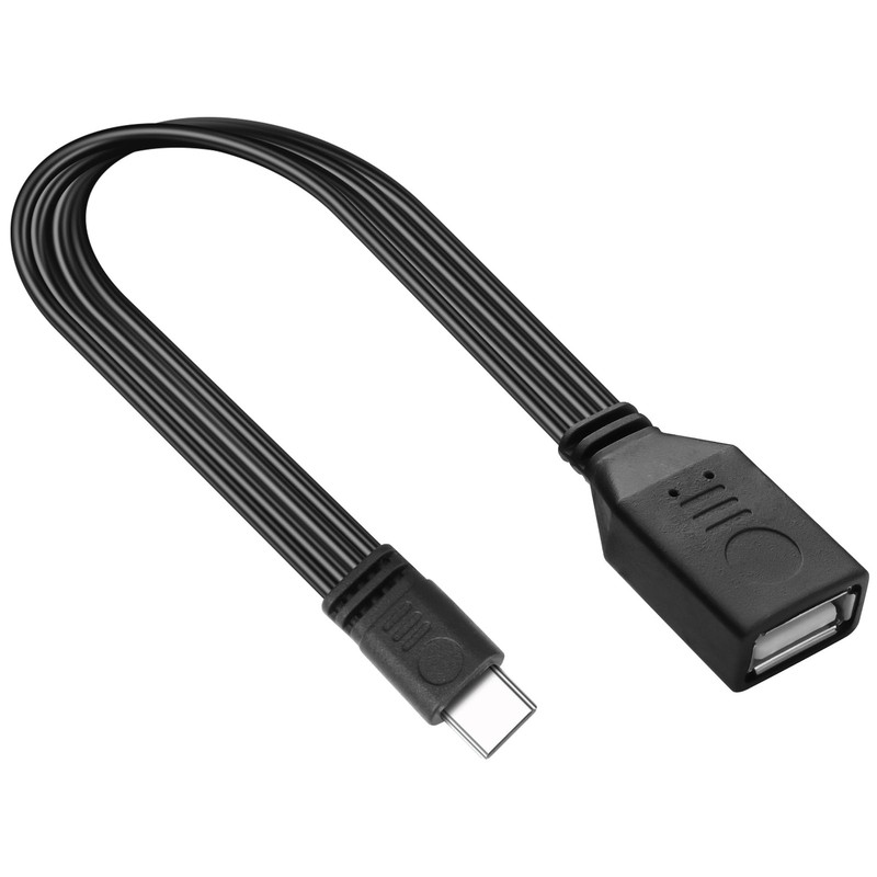 USB Type C To USB A 2.0 Cable Male Female Fast Charging Data Flat 1FT/30CM