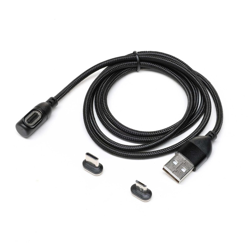 1 Set Magnetic Micro USB Charge Data Cable & Adapter For iX12 iX20 Black