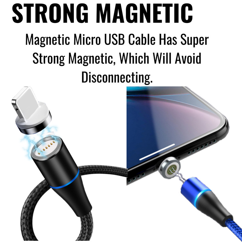 For iPhone 14 13 12 11 Pro Max 8 7 USB Magnetic Charger Cable Fast Charging Line gallery