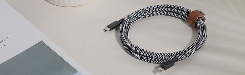 Native Union 10ft Ultra Strong USB-C to (MFi-Certified) Lightning Charging Cable gallery