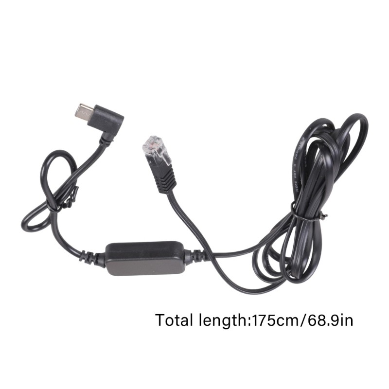Type C 5V to RJ11 12V Converter Cable 175cm Long Featuring Right Angle gallery