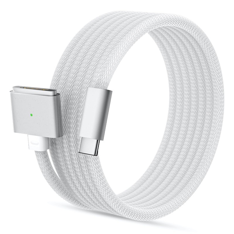 140W USB C to Magnetic 3 Safe Charging Cable(2 M/6.6 ft) for M5/M4/M3/M2 MacB…
