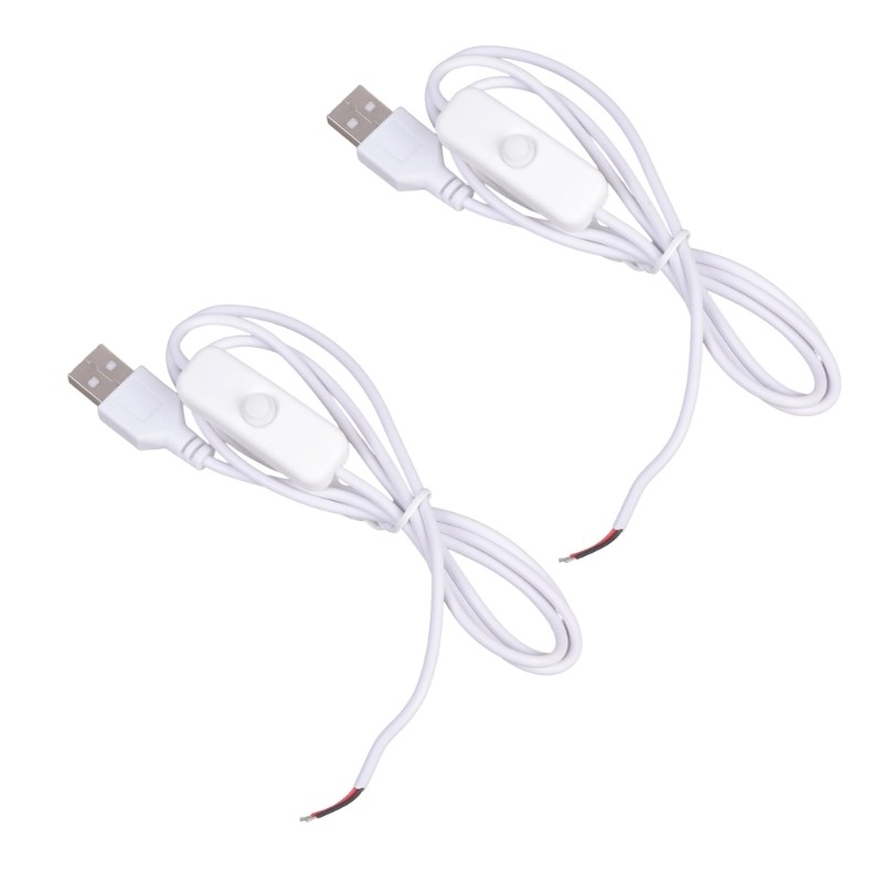 22AWG USB 2.0 Male Plug 2 Pin Bare Cable 5V1A Voltages for Device Maintenance gallery