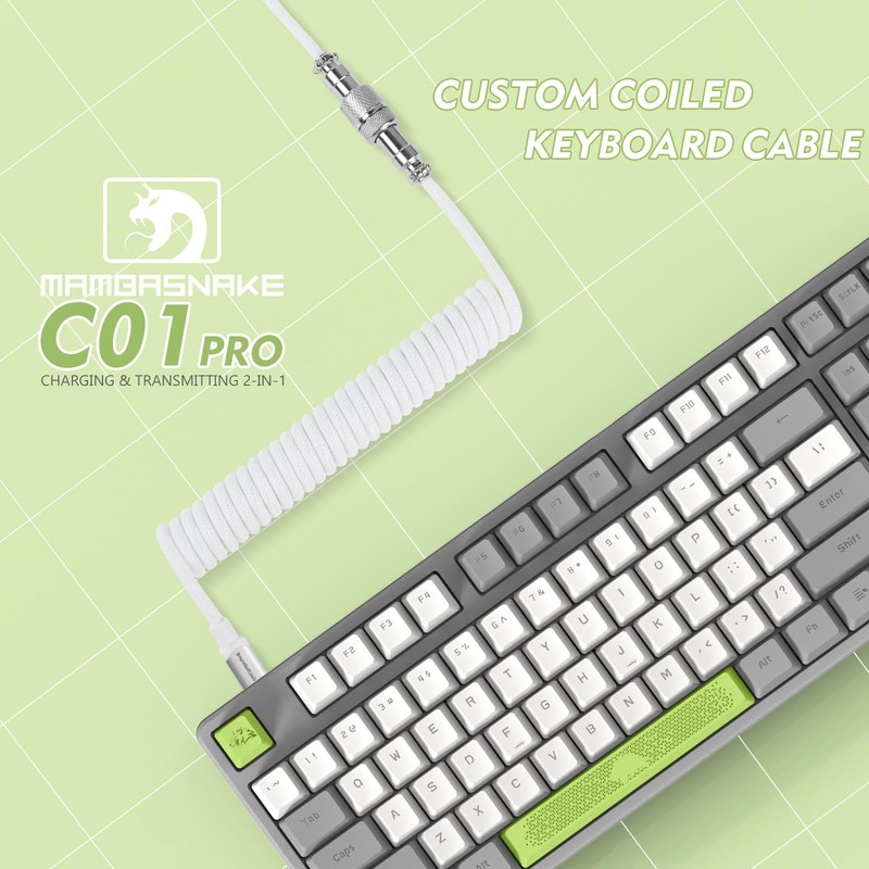 Fast Charging Spiral TypeC To USB A Gaming Keyboard Aviator Cable Hub gallery