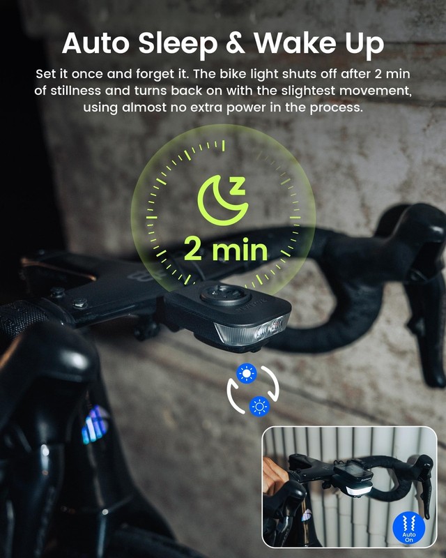 RAVEMEN FR500 Bike Front Light for Night Daytime Riding, Compatible with Garm... gallery