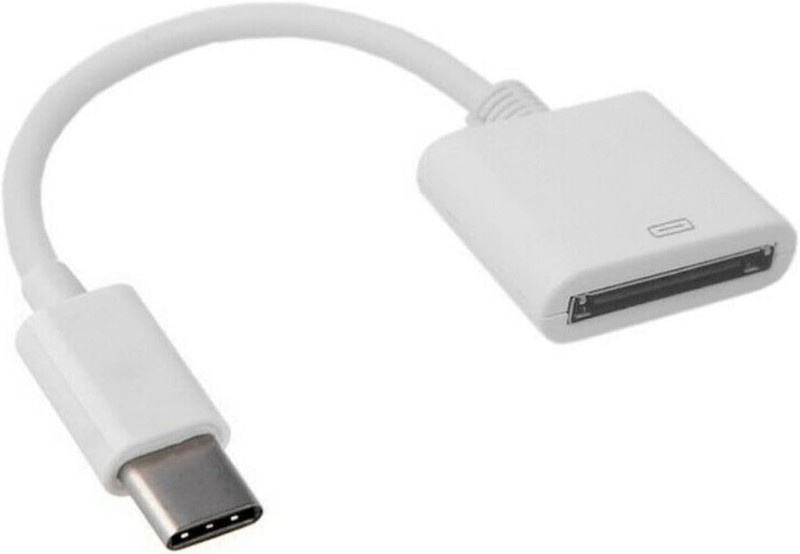 30pin Female to USB 3.1 Type-C USB-C Sync Data Charge Cable for iPhone 4s
