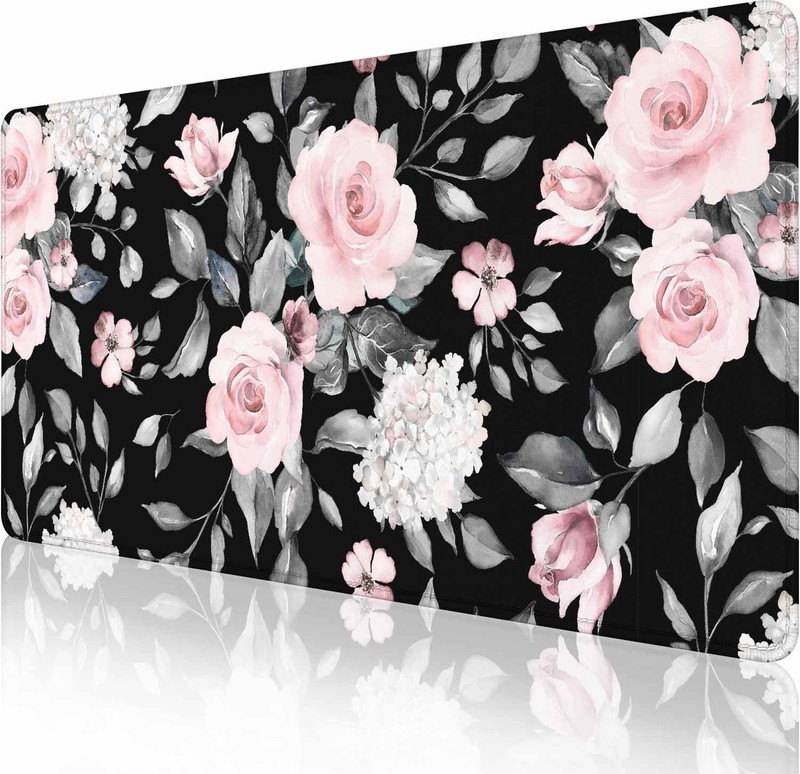 Large Extended Gaming Mouse Pad, Large Non-Slip Rubber Base Mousepad, Keyboar...