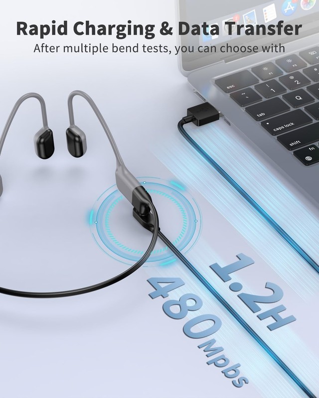 Charging Cable for Shokz OpenSwim with 2 Adapters, Cable Charging Converter f... gallery