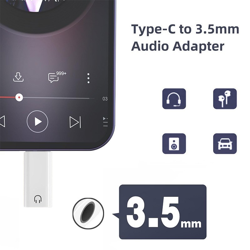 USB C to 3.5mm Aux Adapter Type C Headphone Audio Jack Dongle Cord Universal gallery