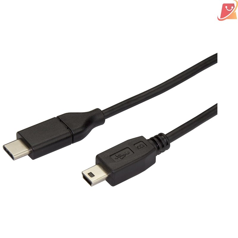 USB-C to Mini-USB Cable 2m 6ft USB 2.0 Data Transfer for Laptop, PC