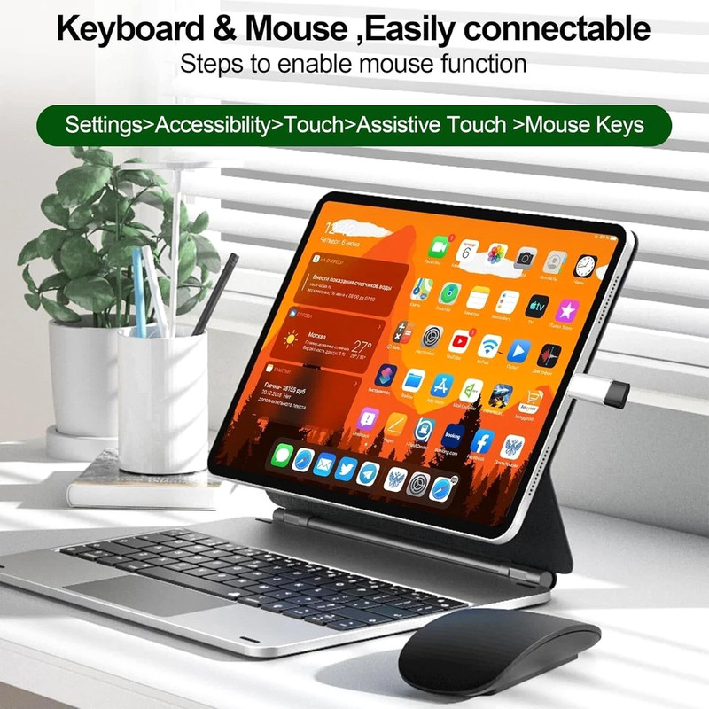 USB Type C Female to iOS Male Adapter For iPhone 14/13/12/11/XR/XS/SE 3 lot gallery