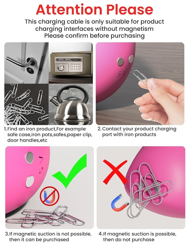 USB Magnetic Charger USB DC Charger Cable 2.6ft/80cm Electric Toothbrush Magneti gallery