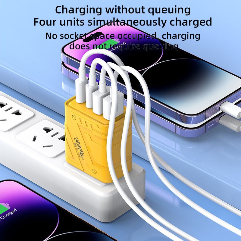 240W Fast Type C Wall Charger , 4-In-1 240W Super Fast Cable For Cell Phone iPad gallery