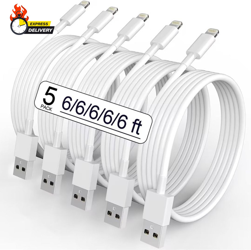 5 Pack(6Ft)Original[Apple Mfi Certified] Iphone Charger,Lightning Cable Fast Cha gallery