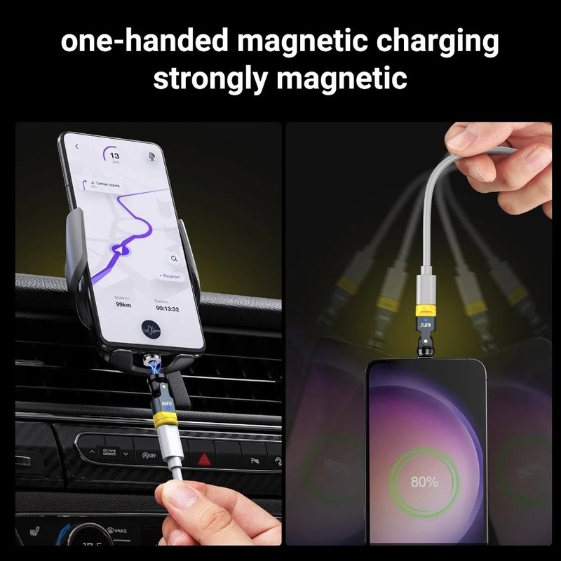 Magnetic OTG Adapter Type C Female to Type C IOS Micro Male Converter For gallery
