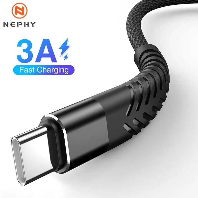 USB Type C Fast Charging Cable 3A USB to USB-C Nylon Braided Charger Lead Data gallery