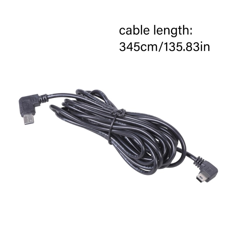 3.4 Meter Right Angled Type C to Mini USB Charging Cord 5V Power Supply Wire gallery