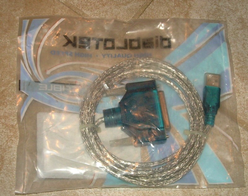Cable USB to DB25 Female Parallel Adapter Cable New in Package 6 Ft High Speed gallery