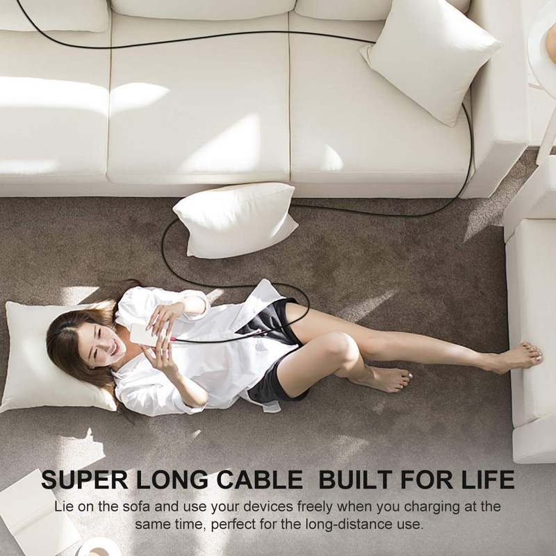 15 ft or 20Ft Extra Long USB Type C Cable A 2.0 To Nylon Braided Charger Cord gallery