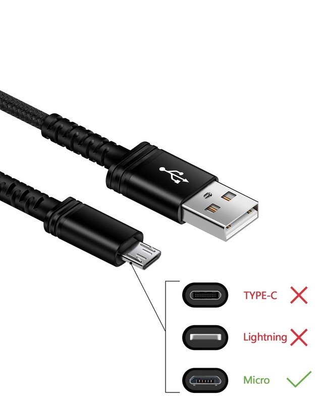 FOR FOR TCL 30z 4188C / TCL 30 LE T602DL 2X 3.3ft/1m Mirco USB Charging Cable gallery