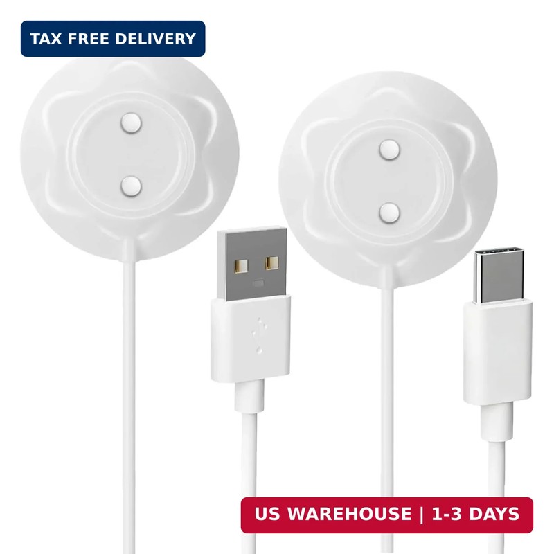 2Pack 12mm Rose Charger Magnetic Replacement Charger Cable with 2 Dots(12MM), 2.