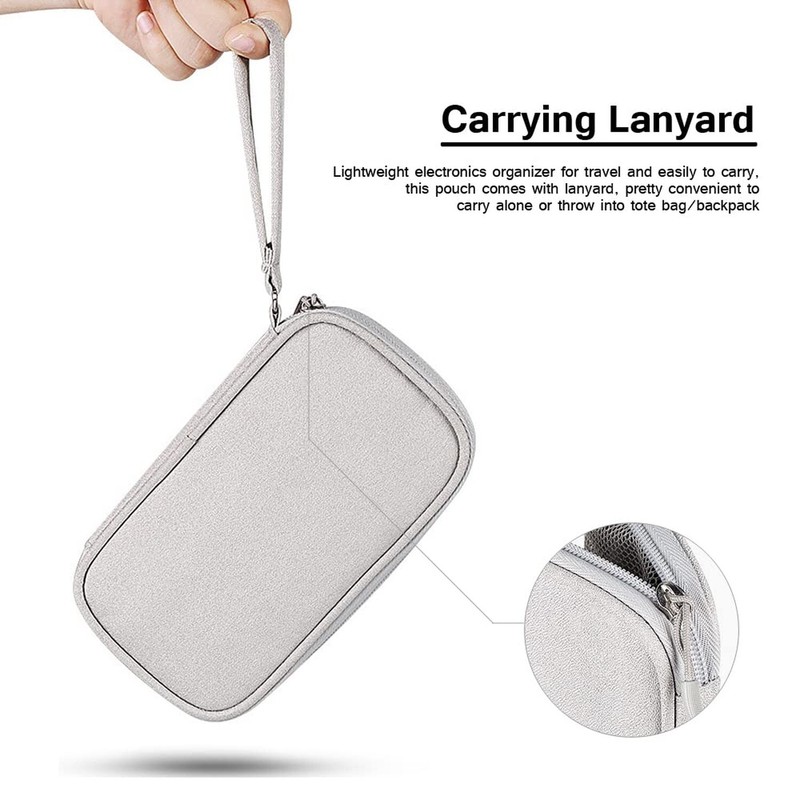 Electronics Organizer Bag Pouch Cable Charger Organizer Travel Shockproof Cor... gallery