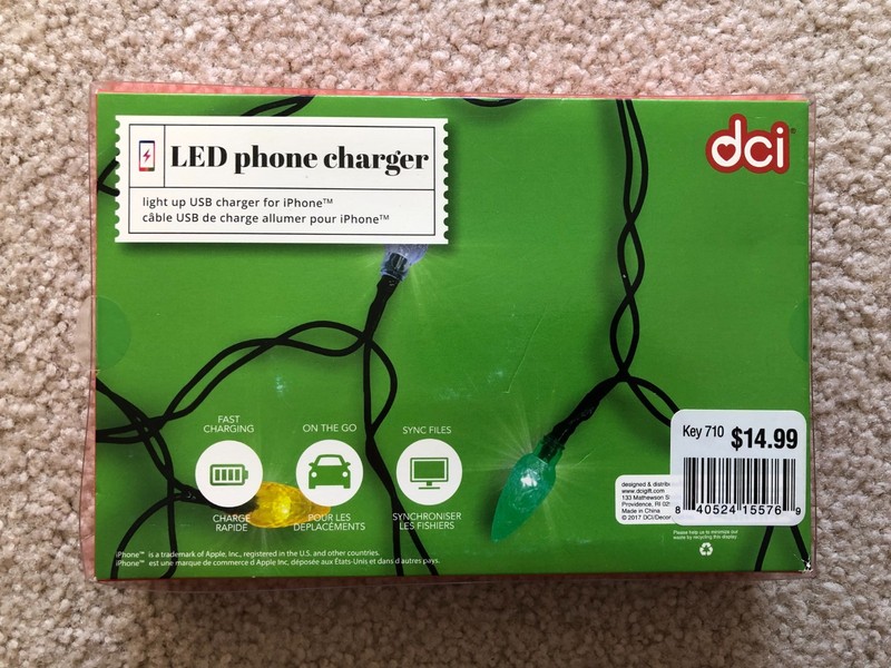 LED Phone Charger DCI Light Up USB Charger For iPhone. gallery