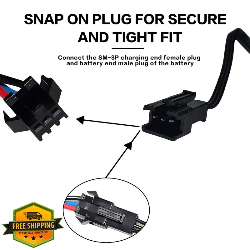 BaiWeiDun 7.4V USB Charger SM-3PIN Black gallery