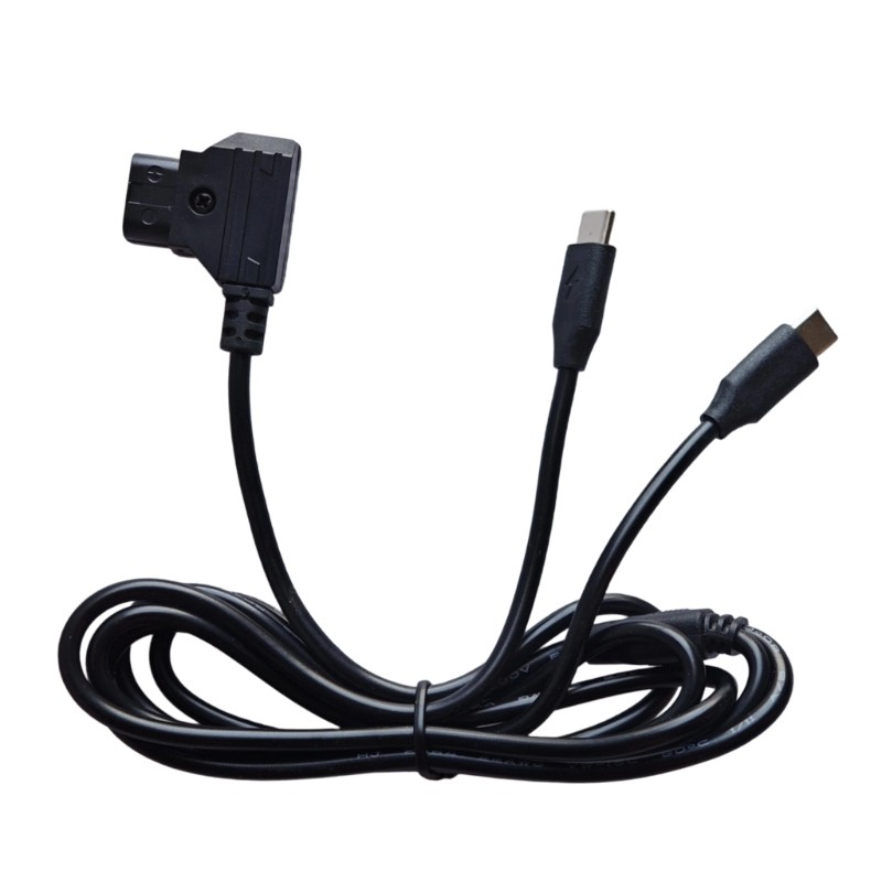 60cm Length D-tap to USB C Splitter Cable Line For Outdoor Video Recording