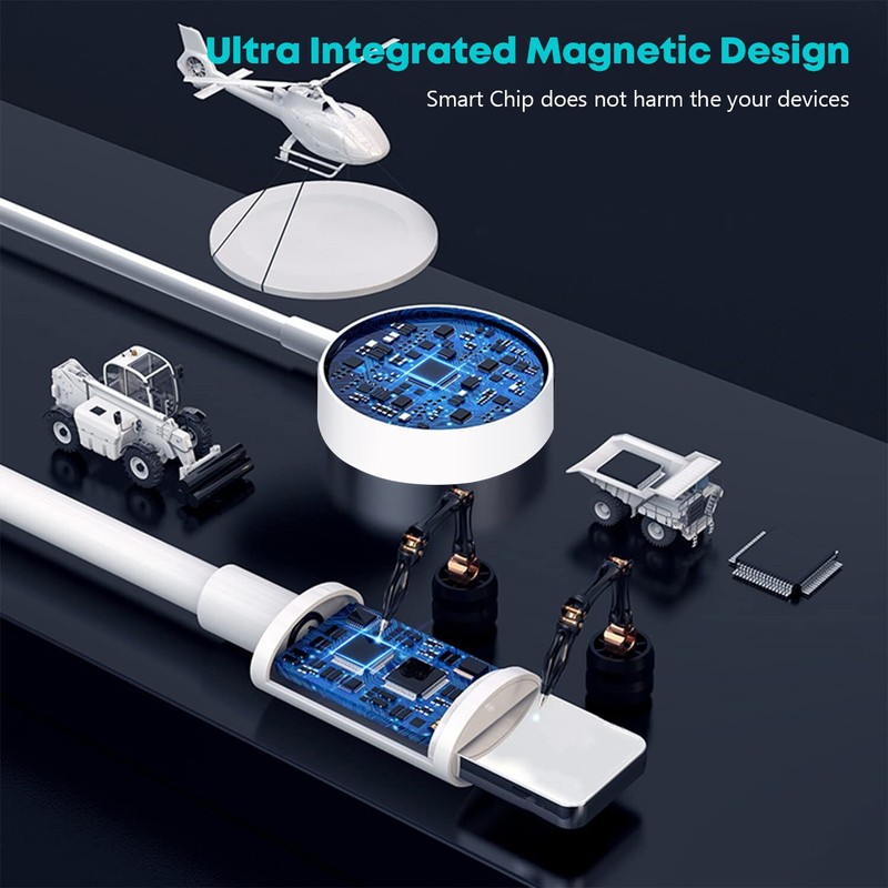 For iPhone Apple Watch 9 8 7 6 5 SE USB C Type C Magnetic Charger Power Adapter gallery