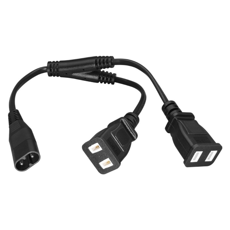 Heavy Duty C8 Plug to 2 Pin Outlet Converters Cable with Metal Conductors gallery