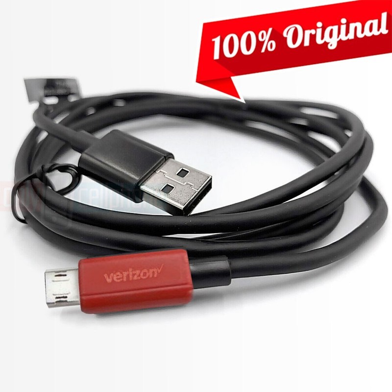 Original Verizon 6FT micro-USB Fast Charge Data Cable w/LED for Galaxy Motorola