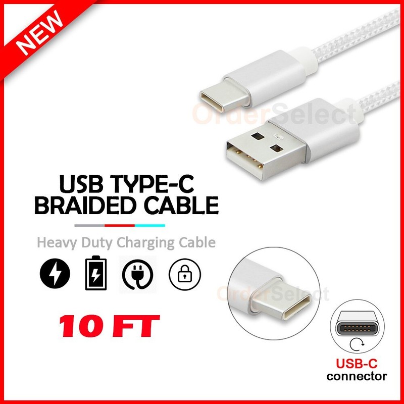 10FT USB Type-C Thick FAST Charger Cable for Phone Asus ROG Phone 7/ Ultimate