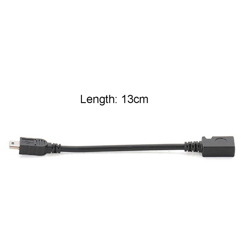 Micro USB to Mini USB Converter Line for Disk/Fan/Card Reader Cord MP4 Black gallery