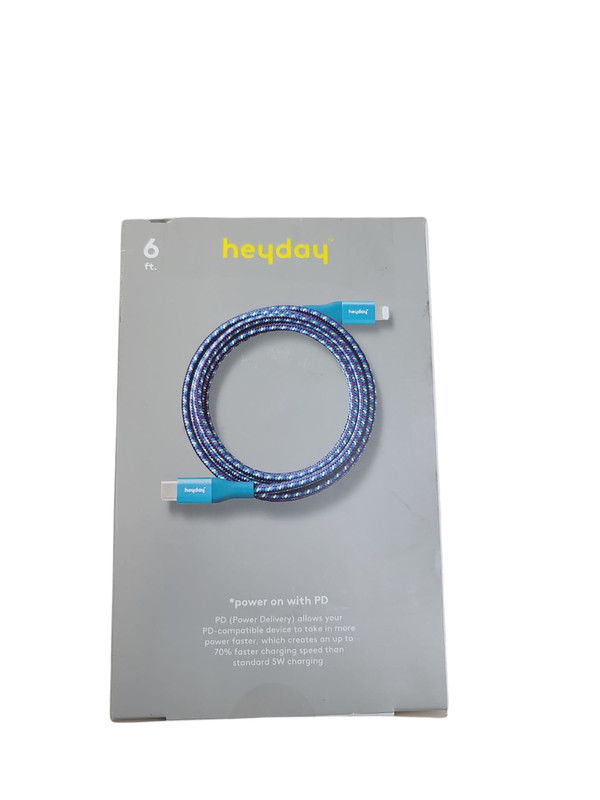 6' USB-C Braided Cable 2pk - heyday Ocean Teal gallery