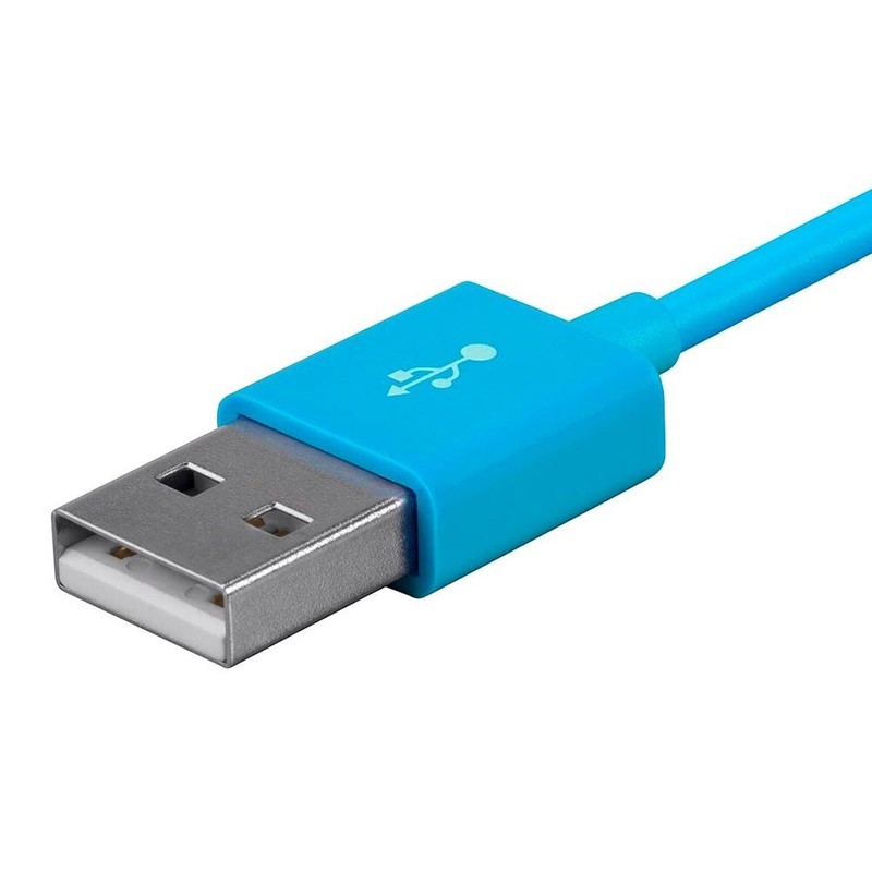 6FT Blue USB A 2.0 to USB Micro-B Charge Sync Data Cable PC Notebook Smartphone gallery